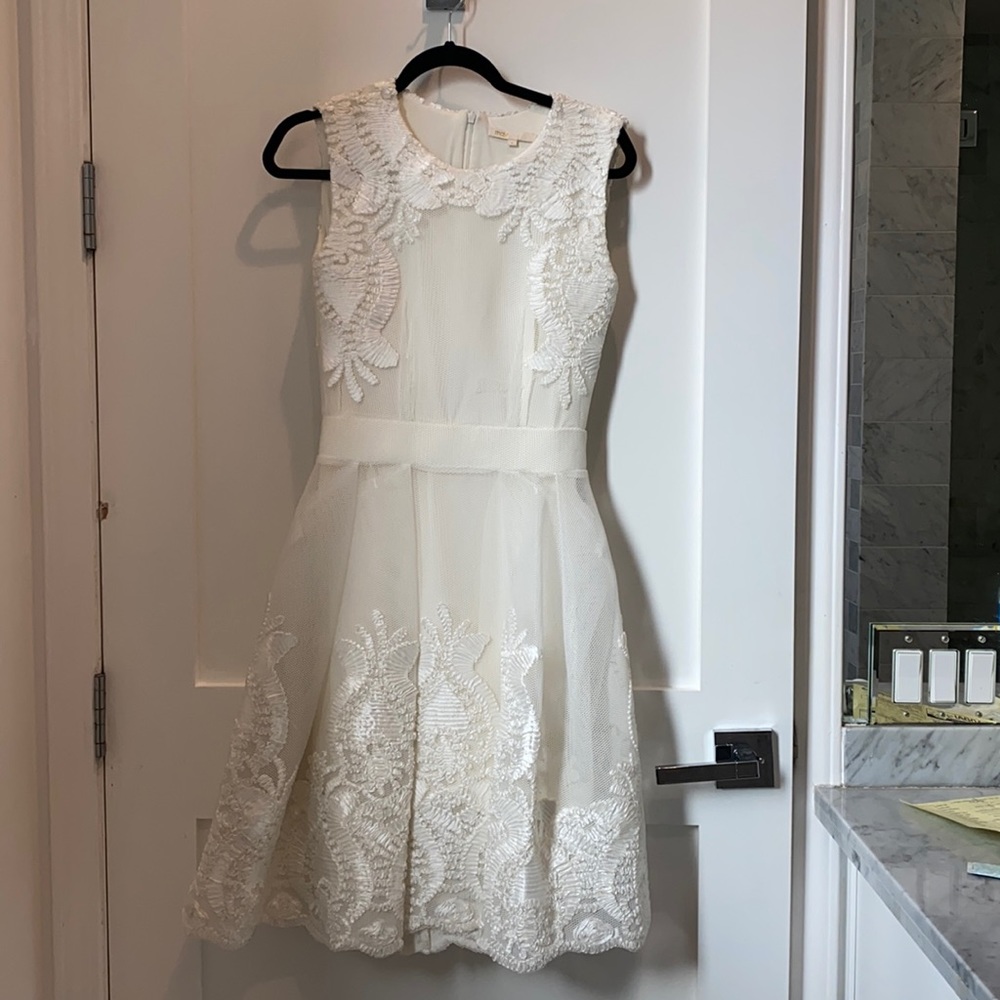 Beautiful white Maje detailed dress